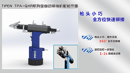 TIPEN TPA-QXR係列全自動鉚接設備配槍示意圖